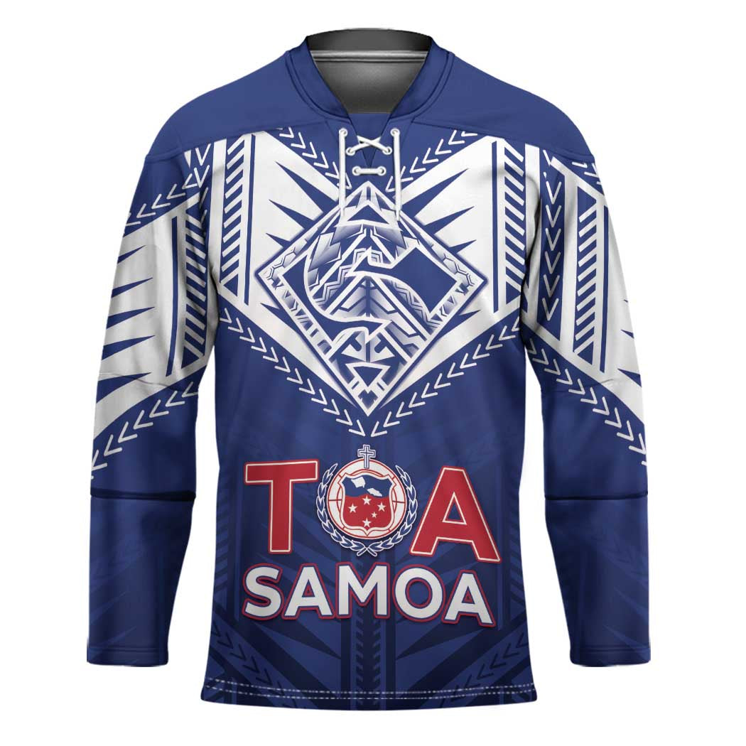 Super Toa Samoa Rugby Custom Hockey Jersey Warrior Spirit LT05