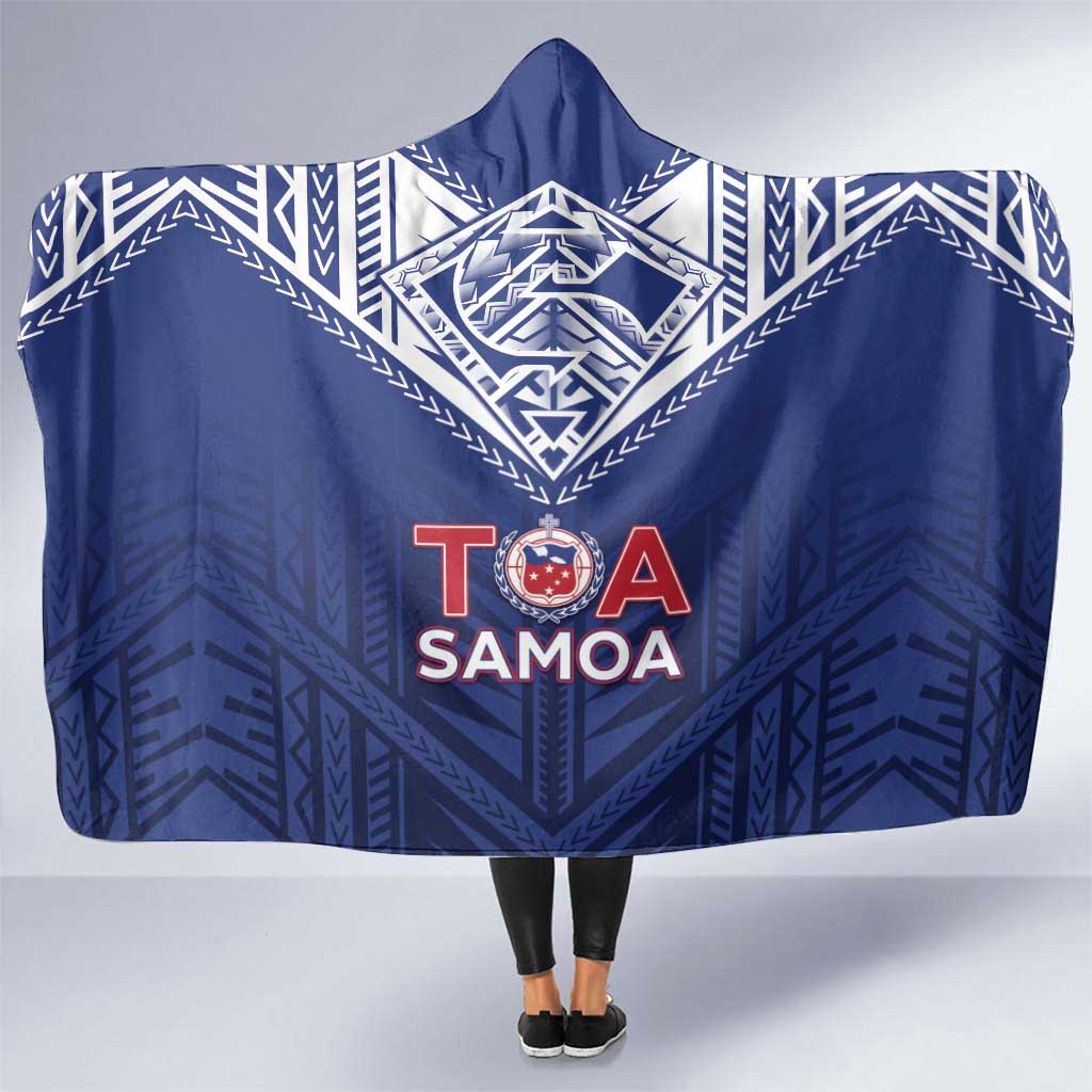 Super Toa Samoa Rugby Hooded Blanket Warrior Spirit LT05