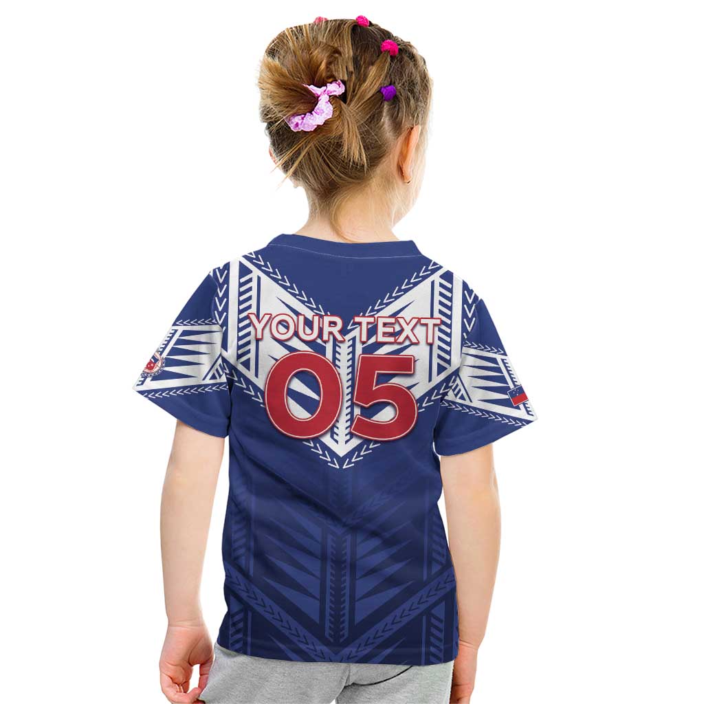 Super Toa Samoa Rugby Custom Kid T Shirt Warrior Spirit LT05