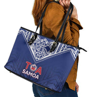 Super Toa Samoa Rugby Leather Tote Bag Warrior Spirit LT05