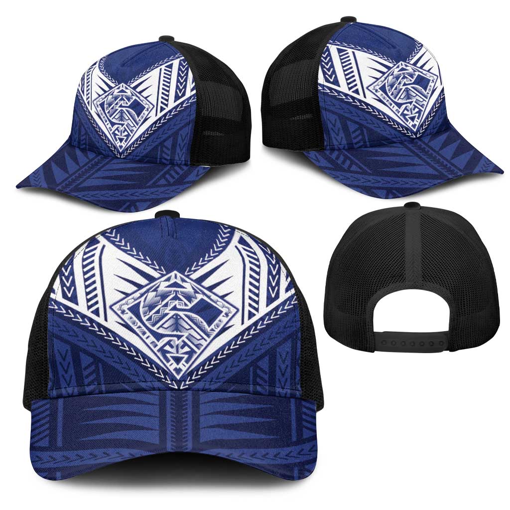 Super Toa Samoa Rugby Mesh Trucker Cap Warrior Spirit - Polynesian Pride