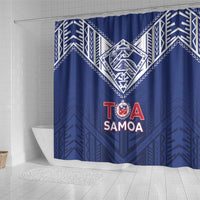 Super Toa Samoa Rugby Shower Curtain Warrior Spirit LT05