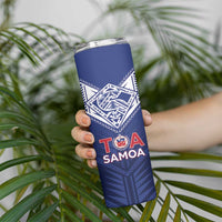 Super Toa Samoa Rugby Custom Skinny Tumbler Warrior Spirit LT05