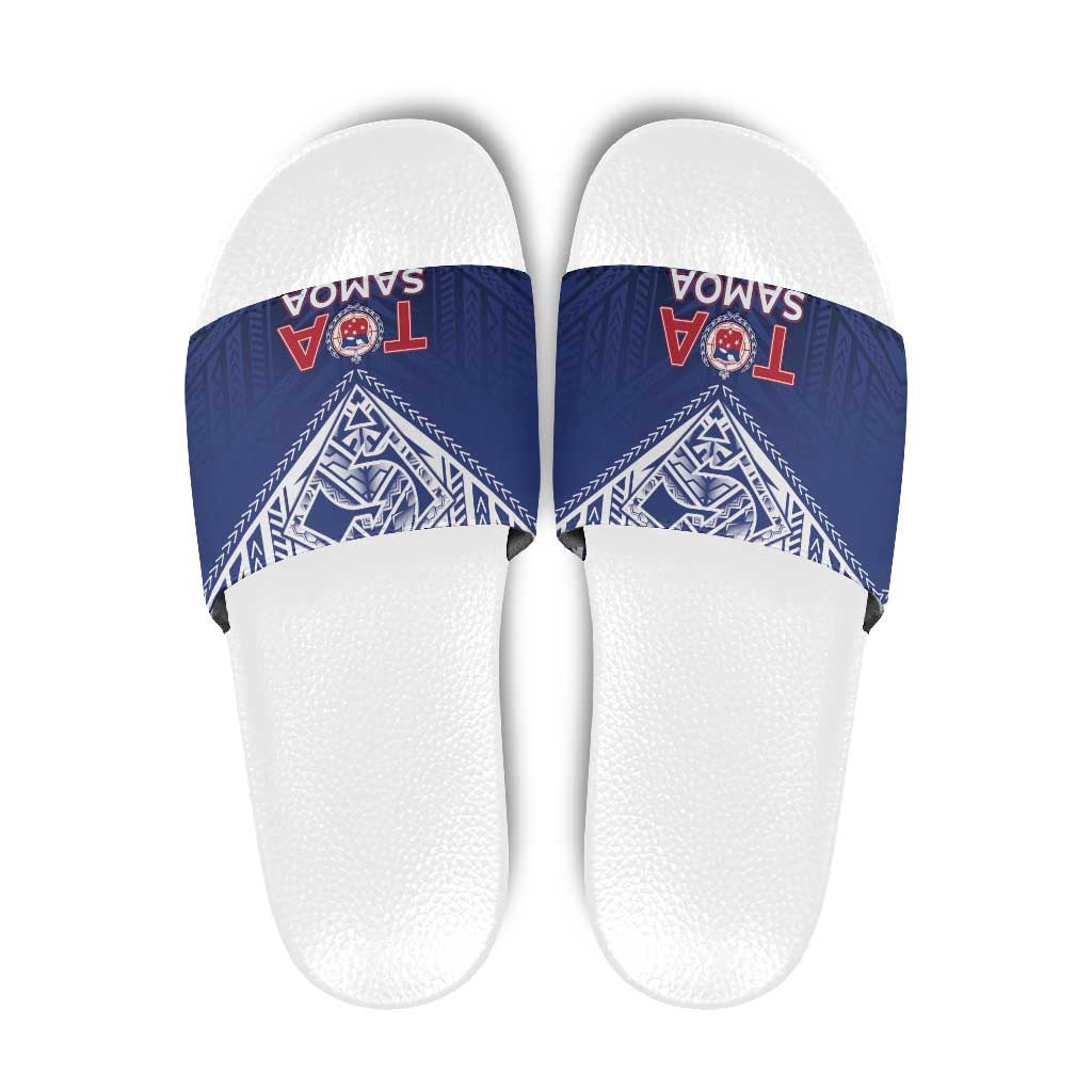 Super Toa Samoa Rugby Slide Sandals Warrior Spirit LT05