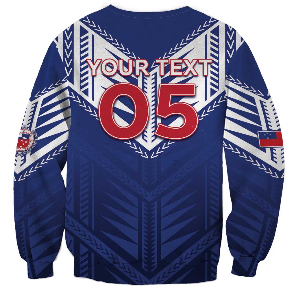 Super Toa Samoa Rugby Custom Sweatshirt Warrior Spirit LT05