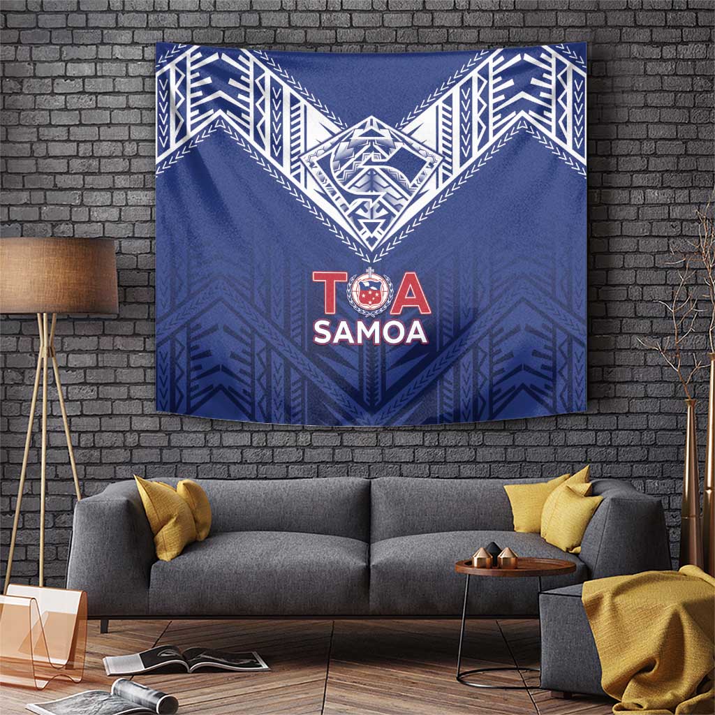 Super Toa Samoa Rugby Tapestry Warrior Spirit LT05