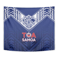 Super Toa Samoa Rugby Tapestry Warrior Spirit LT05