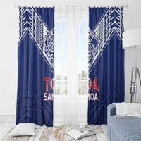 Super Toa Samoa Rugby Window Curtain Warrior Spirit LT05