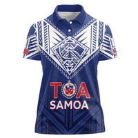 Super Toa Samoa Rugby Custom Women Polo Shirt Warrior Spirit LT05