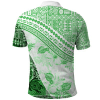 Hawaiian Tapa Polo Shirt Traditional Vintage Pattern Green LT05 - Polynesian Pride