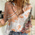 Hawaiian Tapa Women Casual Shirt Traditional Vintage Pattern Orange LT05 Female Orange - Polynesian Pride