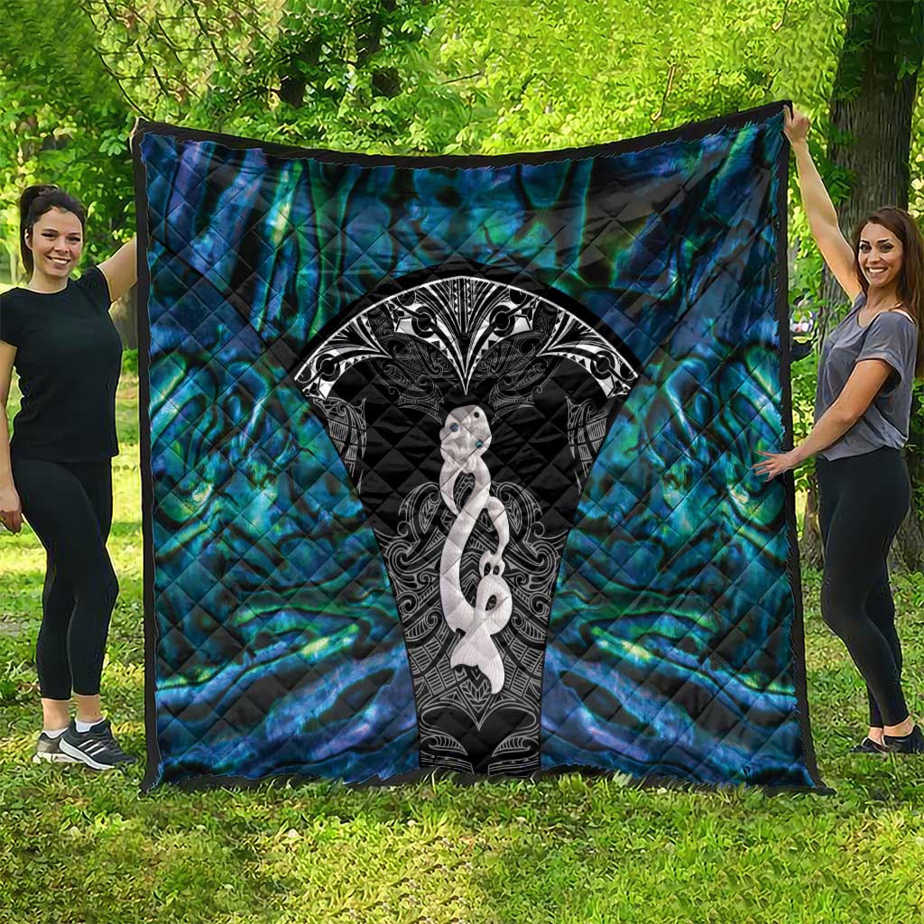 New Zealand Aotearoa Quilt Maori Taniwha Paua Shell LT05 - Polynesian Pride