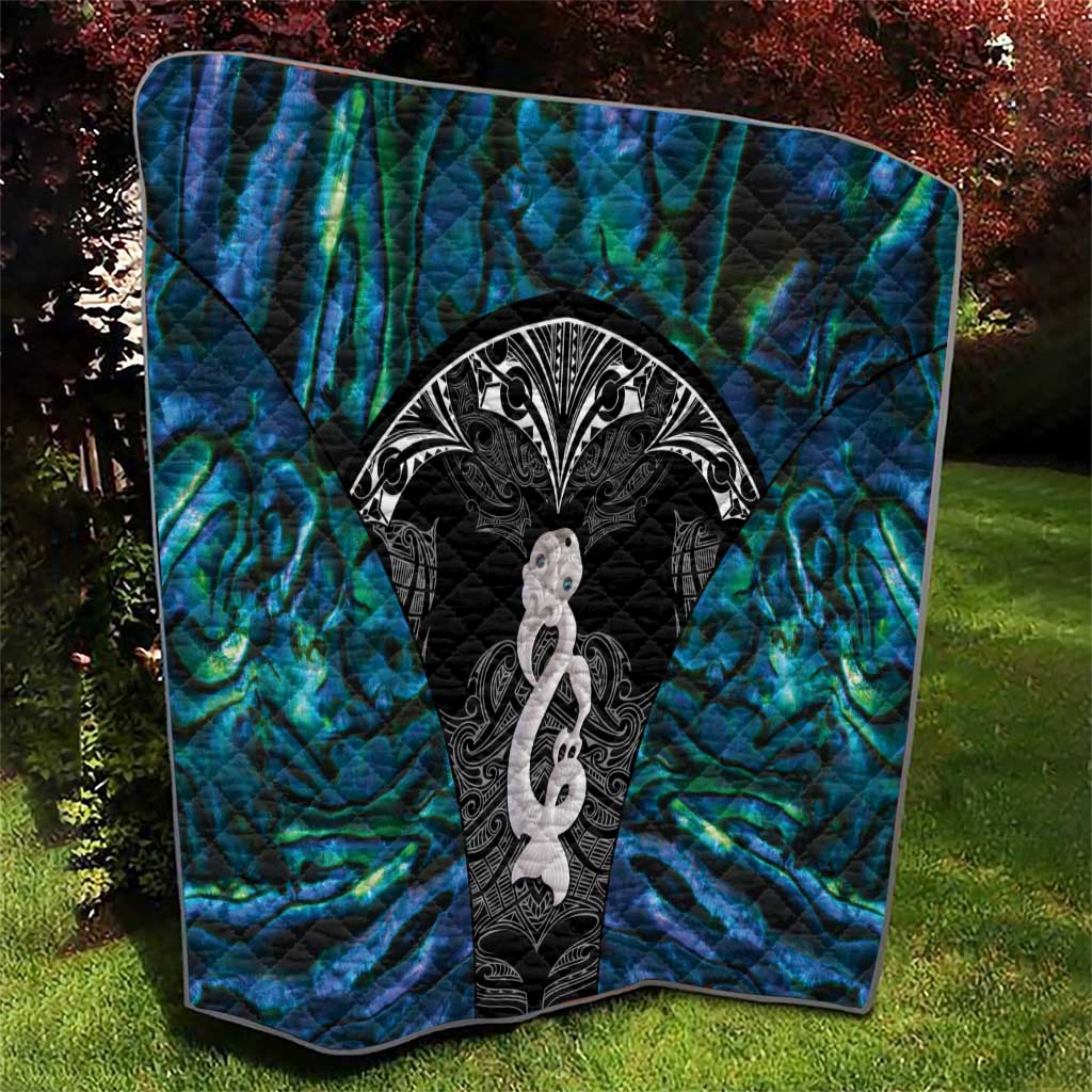 New Zealand Aotearoa Quilt Maori Taniwha Paua Shell LT05 - Polynesian Pride