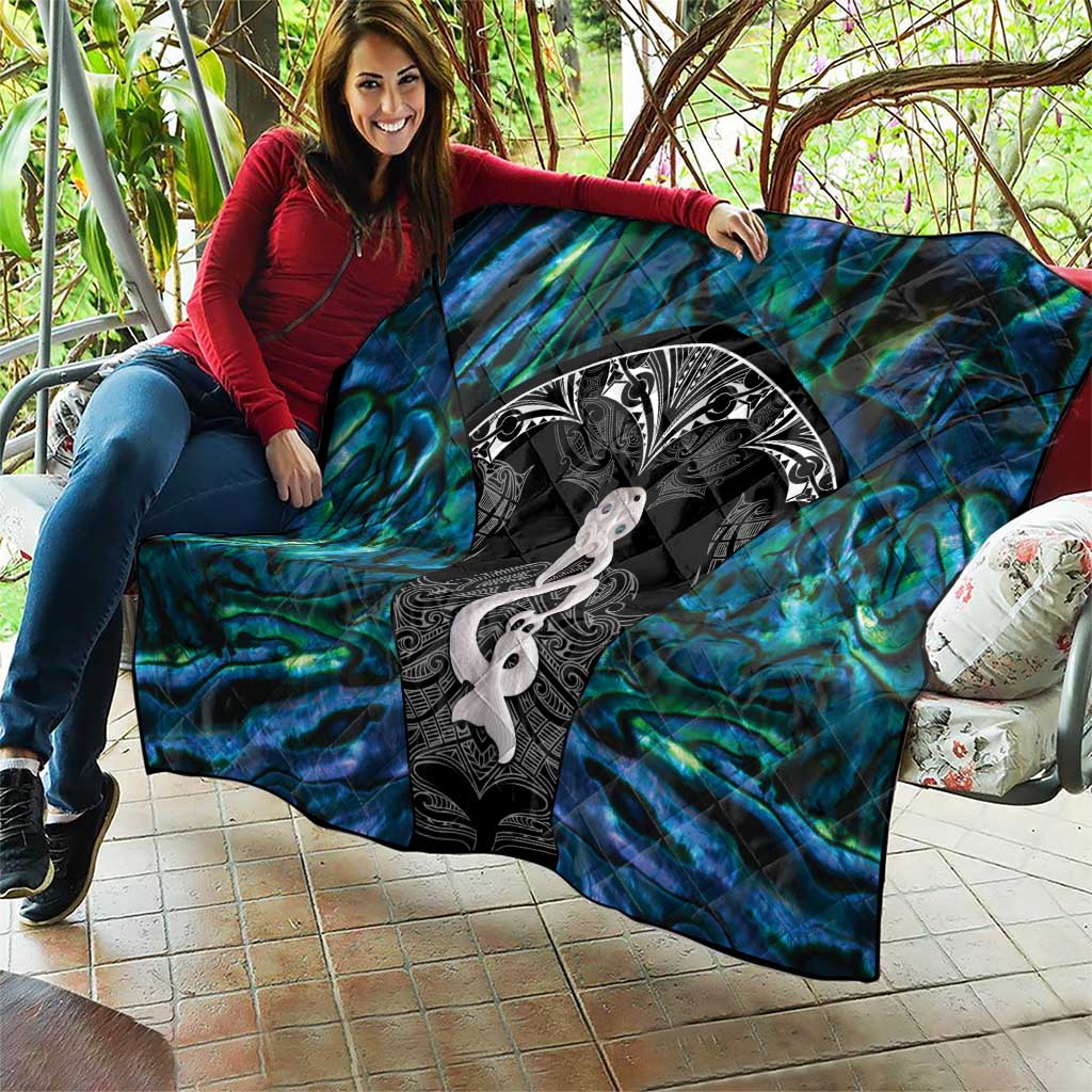 New Zealand Aotearoa Quilt Maori Taniwha Paua Shell LT05 - Polynesian Pride