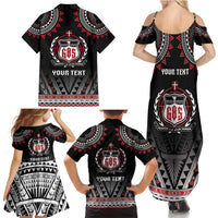 Personalised Samoa Black Saturday Family Matching Summer Maxi Dress and Hawaiian Shirt Samoa For Samoans