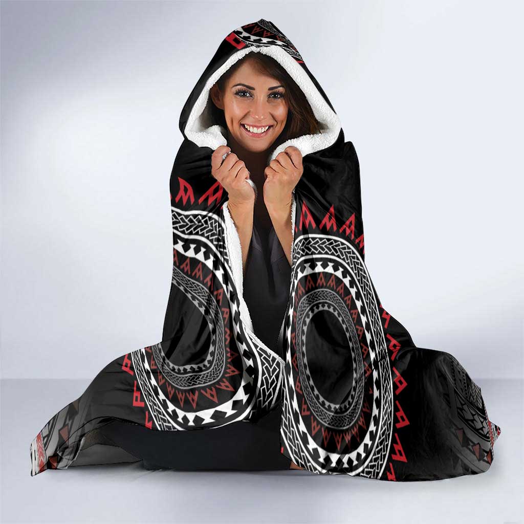 Samoa Black Saturday Hooded Blanket Samoa For Samoans LT05 - Polynesian Pride