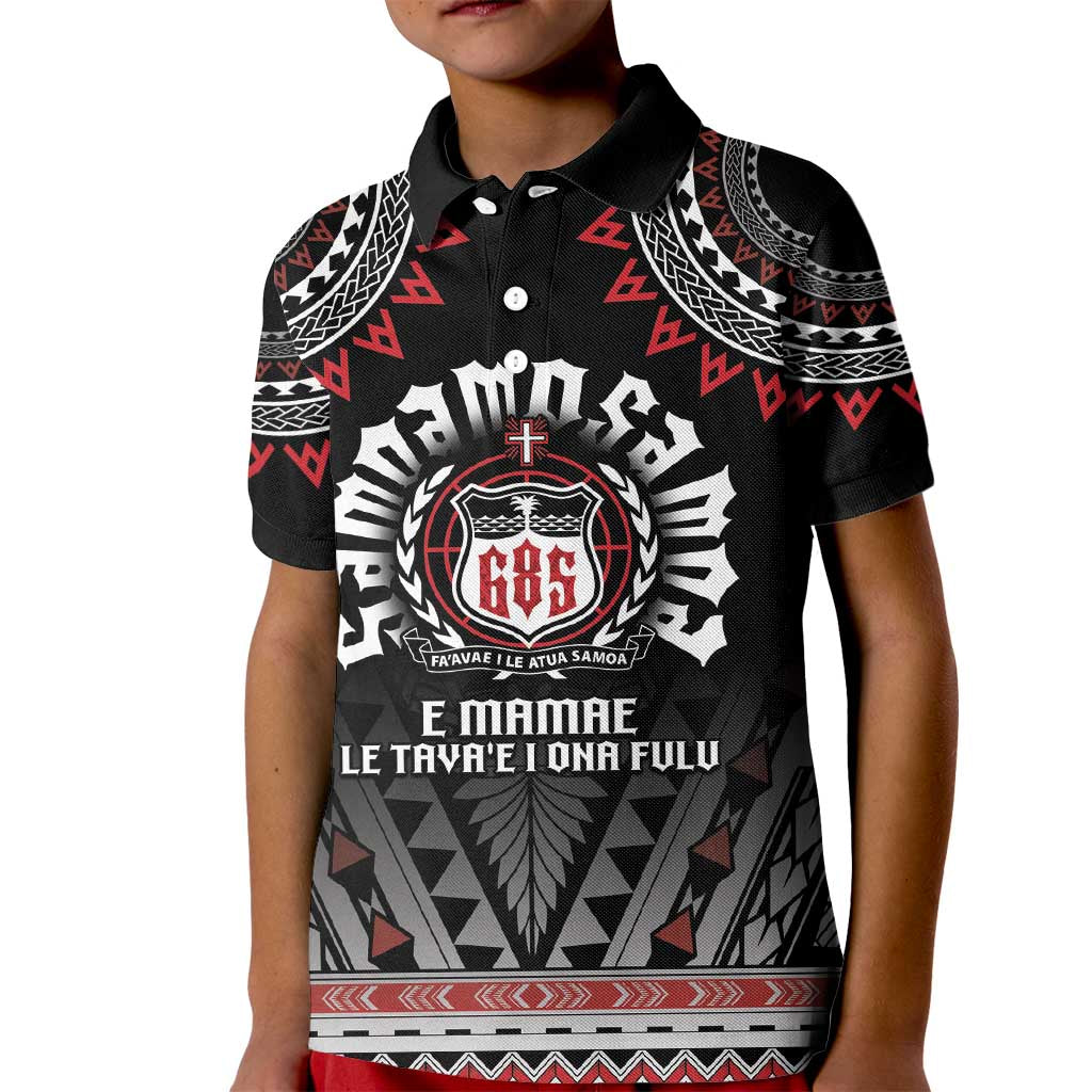 Personalised Samoa Black Saturday Kid Polo Shirt Samoa For Samoans LT05 Kid Black - Polynesian Pride