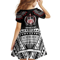 Personalised Samoa Black Saturday Kid Short Sleeve Dress Samoa For Samoans LT05 - Polynesian Pride