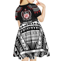 Personalised Samoa Black Saturday Kid Short Sleeve Dress Samoa For Samoans LT05 - Polynesian Pride