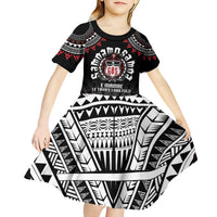 Personalised Samoa Black Saturday Kid Short Sleeve Dress Samoa For Samoans LT05 - Polynesian Pride