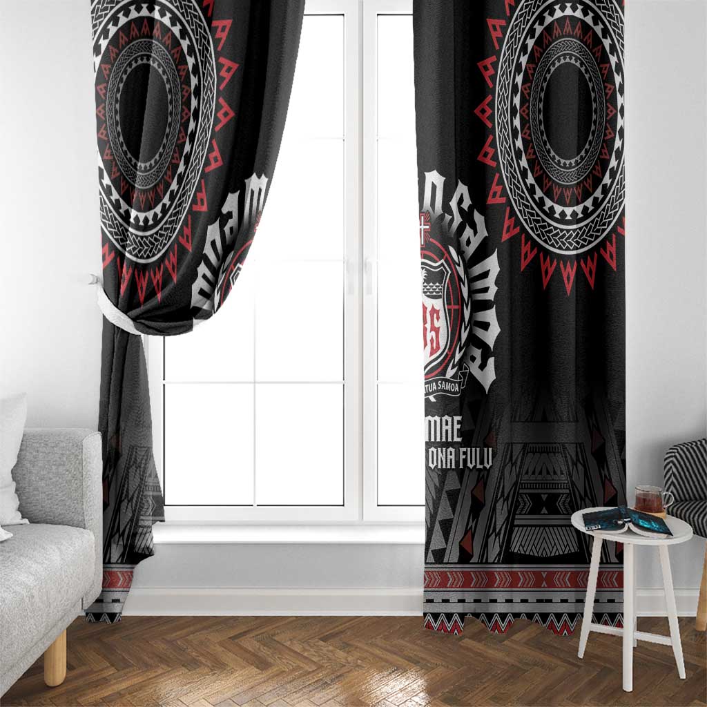 Samoa Black Saturday Window Curtain Samoa For Samoans