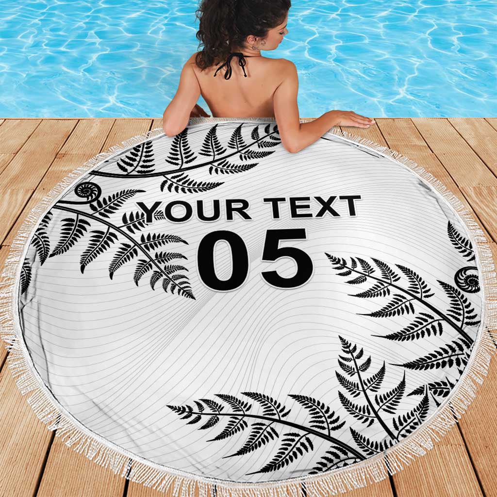 Custom New Zealand Football Beach Blanket Aotearoa Pride LT05 - Polynesian Pride