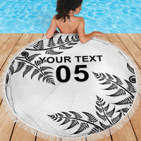Custom New Zealand Football Beach Blanket Aotearoa Pride LT05 - Polynesian Pride