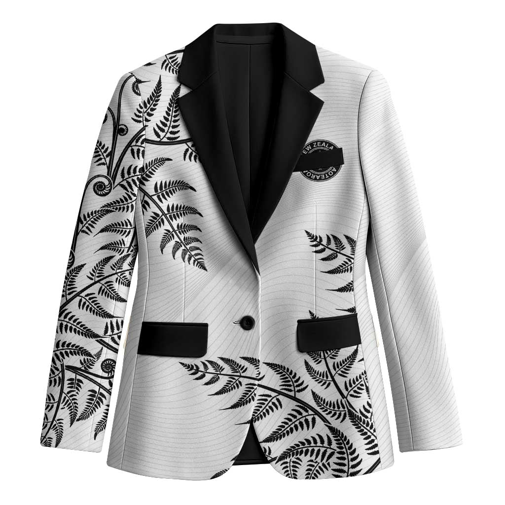Custom New Zealand Football Blazer Aotearoa Pride LT05 Unisex White - Polynesian Pride