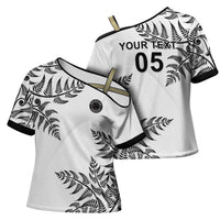 Custom New Zealand Football Cross Shoulder Shirt Aotearoa Pride - Polynesian Pride