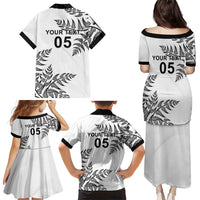 Custom New Zealand Football Family Matching Puletasi and Hawaiian Shirt Aotearoa Pride - Polynesian Pride