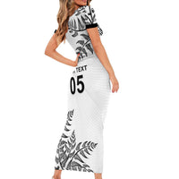 Custom New Zealand Football Family Matching Short Sleeve Bodycon Dress and Hawaiian Shirt Aotearoa Pride - Polynesian Pride