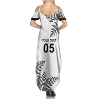 Custom New Zealand Football Family Matching Summer Maxi Dress and Hawaiian Shirt Aotearoa Pride - Polynesian Pride