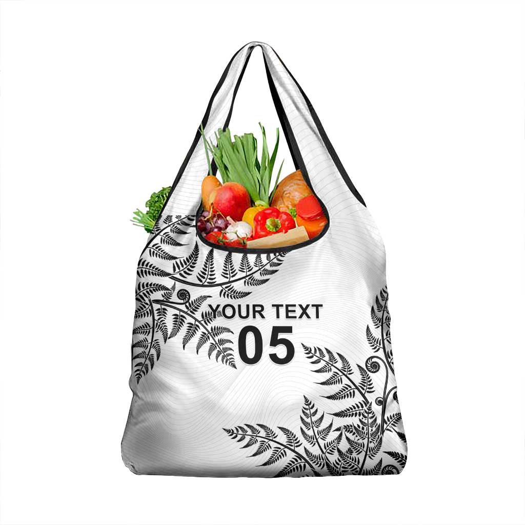 Custom New Zealand Football Grocery Bag Aotearoa Pride LT05 1-pack One Size White - Polynesian Pride