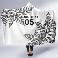 Custom New Zealand Football Hooded Blanket Aotearoa Pride LT05 One Size White - Polynesian Pride