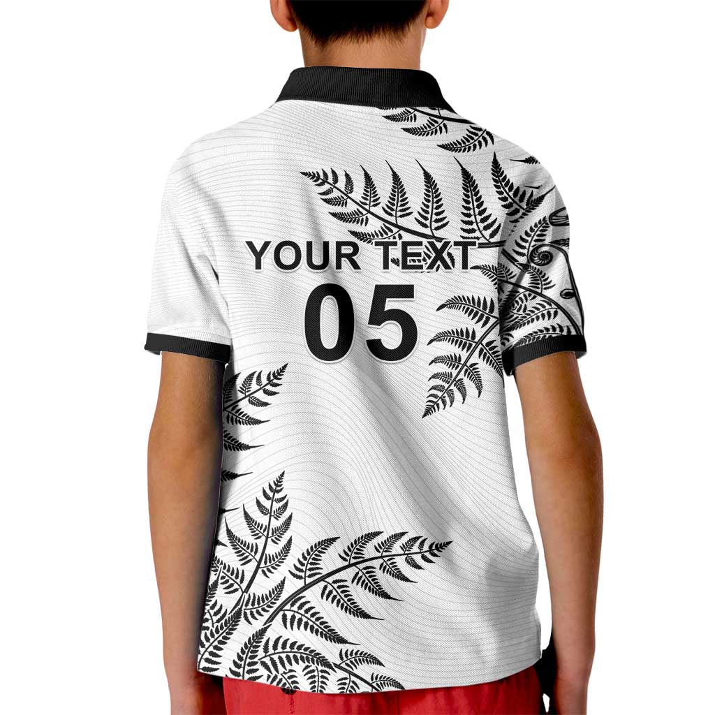 Custom New Zealand Football Kid Polo Shirt Aotearoa Pride - Polynesian Pride
