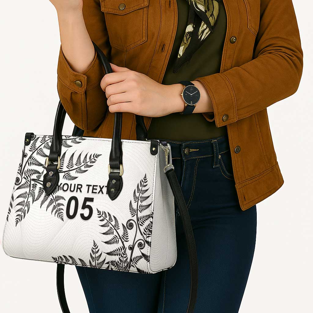 Custom New Zealand Football Leather Bag Aotearoa Pride - Polynesian Pride