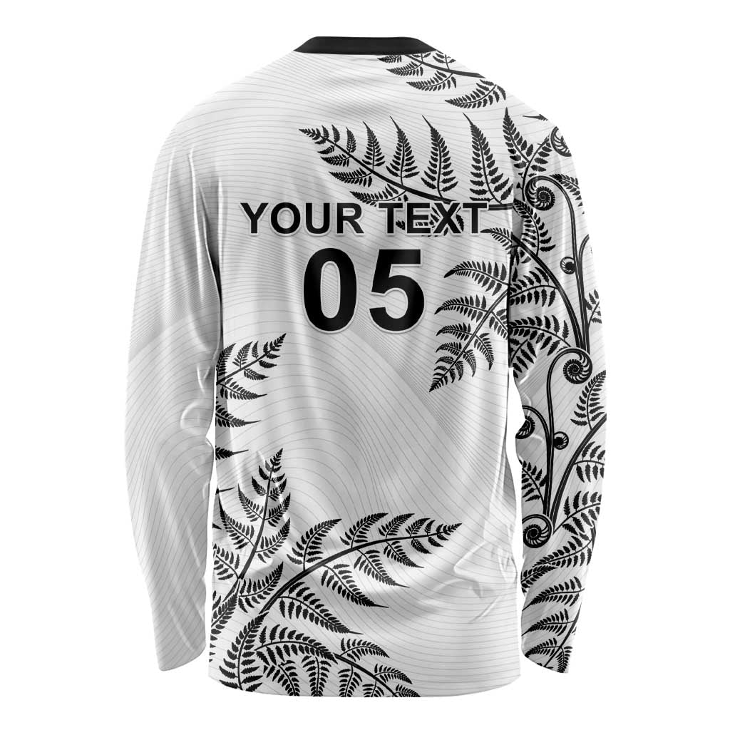 Custom New Zealand Football Long Sleeve Shirt Aotearoa Pride LT05 - Polynesian Pride