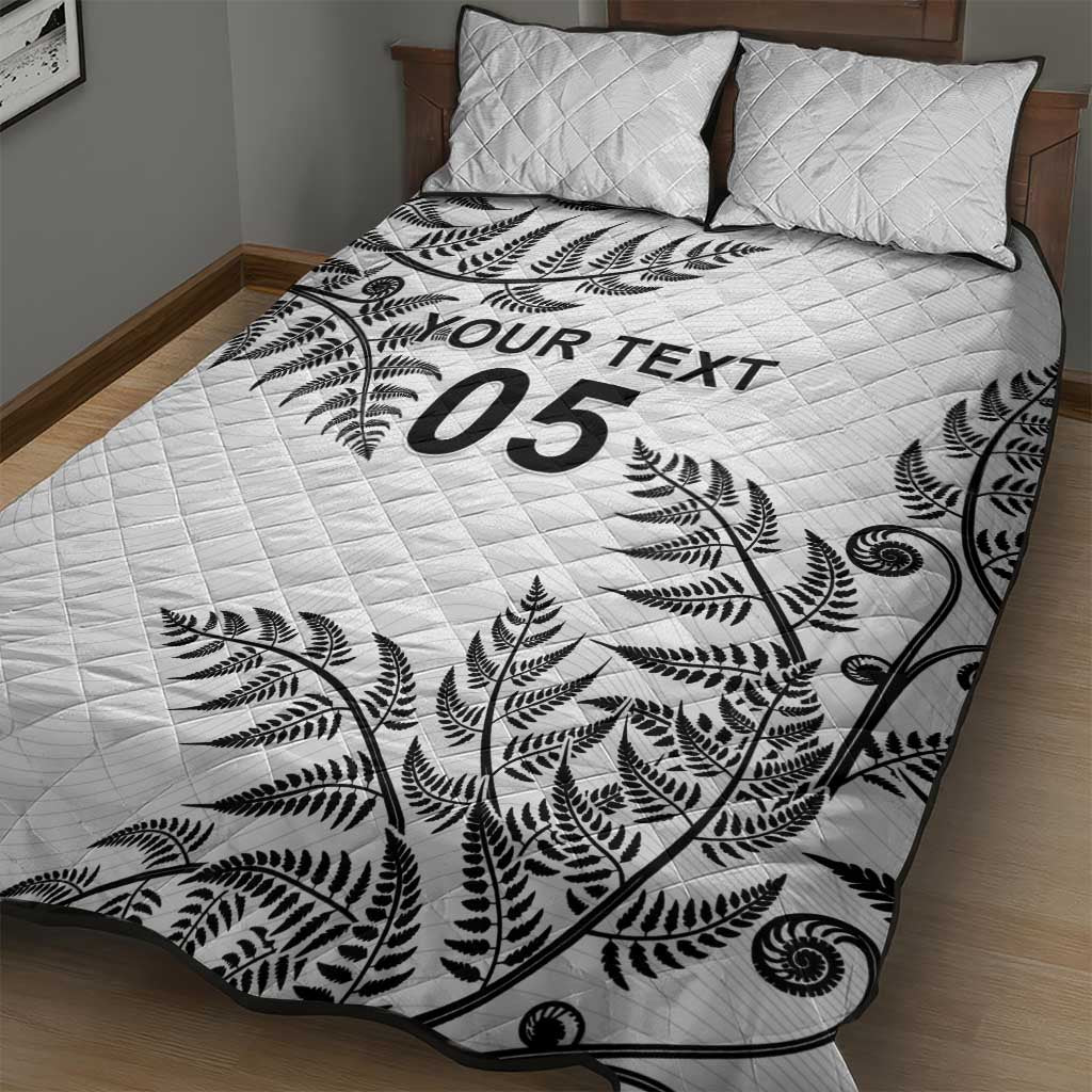 Custom New Zealand Football Quilt Bed Set Aotearoa Pride - Polynesian Pride