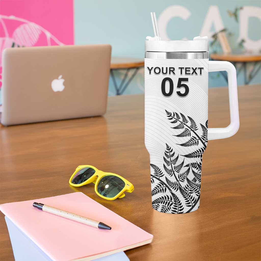 Custom New Zealand Football Tumbler With Handle Aotearoa Pride LT05 - Polynesian Pride