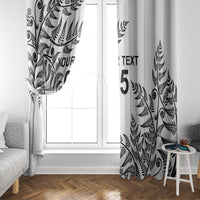 Custom New Zealand Football Window Curtain Aotearoa Pride LT05 - Polynesian Pride