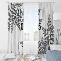 Custom New Zealand Football Window Curtain Aotearoa Pride LT05 - Polynesian Pride
