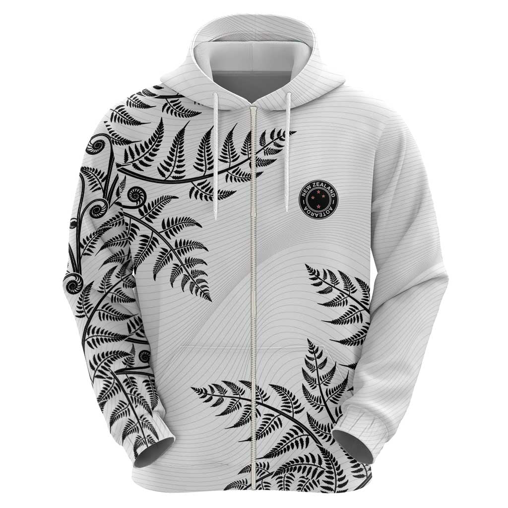 Custom New Zealand Football Zip Hoodie Aotearoa Pride LT05 - Polynesian Pride