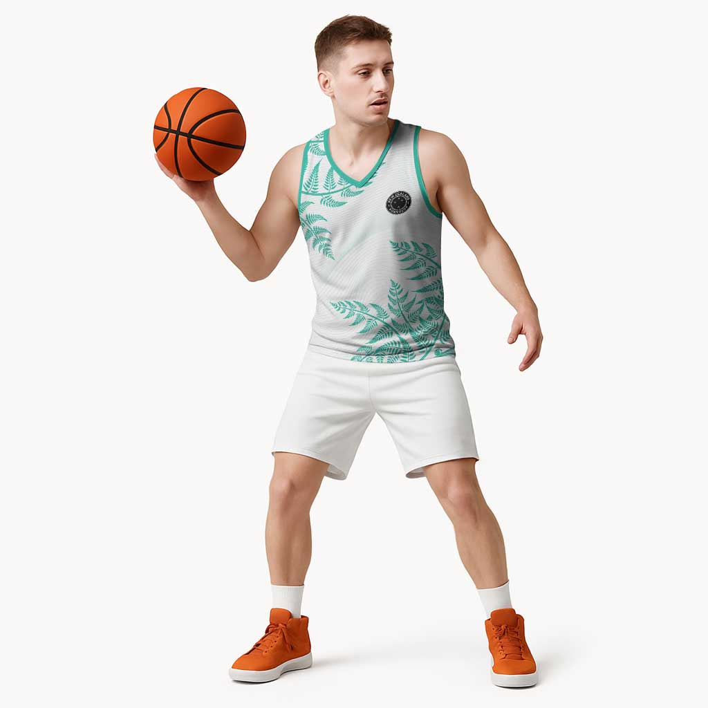Custom New Zealand Football Basketball Jersey Aotearoa Pride Aqua Version LT05 - Polynesian Pride