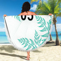 Custom New Zealand Football Beach Blanket Aotearoa Pride Aqua Version LT05 - Polynesian Pride