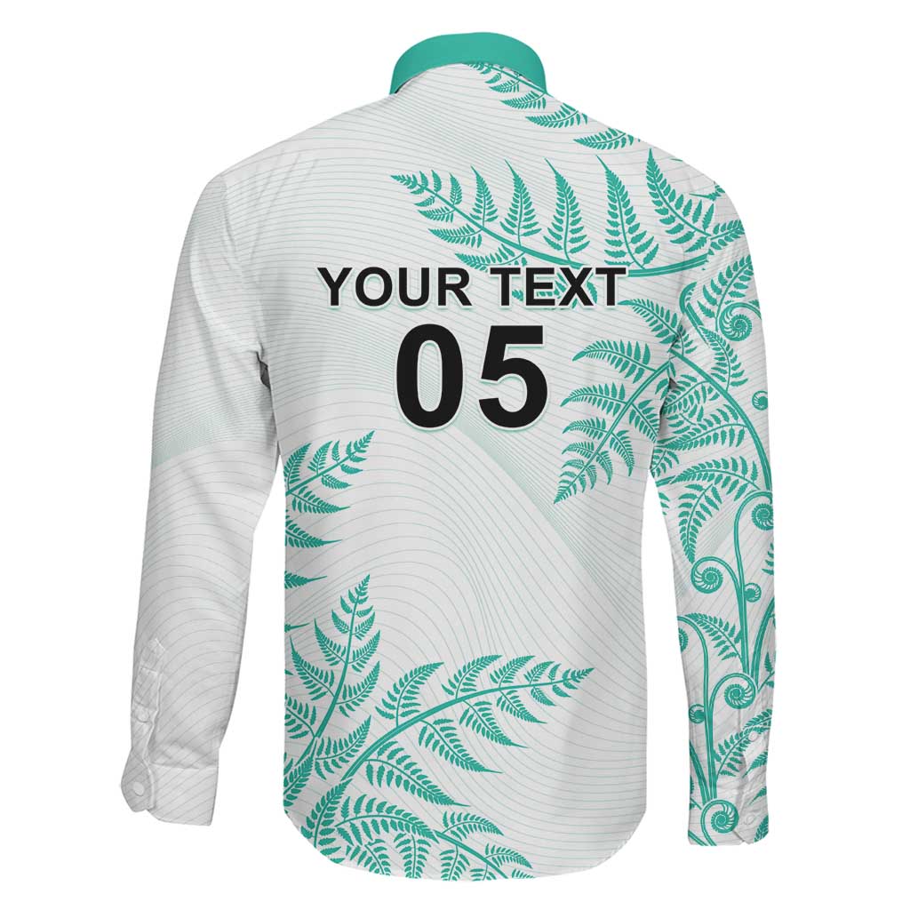 Custom New Zealand Football Family Matching Mermaid Dress and Hawaiian Shirt Aotearoa Pride Aqua Version - Polynesian Pride