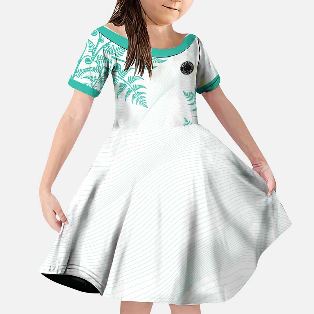 Custom New Zealand Football Family Matching Tank Maxi Dress and Hawaiian Shirt Aotearoa Pride Aqua Version - Polynesian Pride