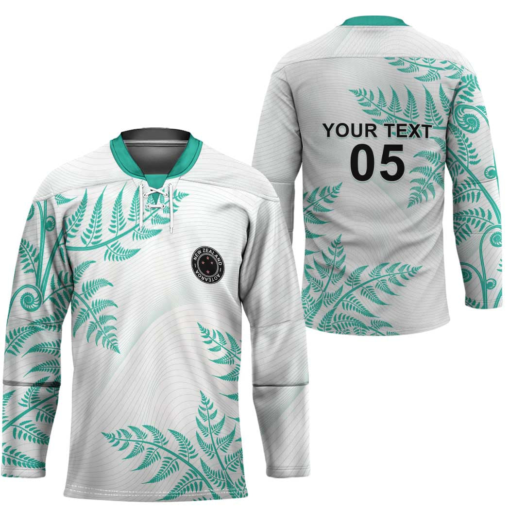 Custom New Zealand Football Hockey Jersey Aotearoa Pride Aqua Version LT05 - Polynesian Pride