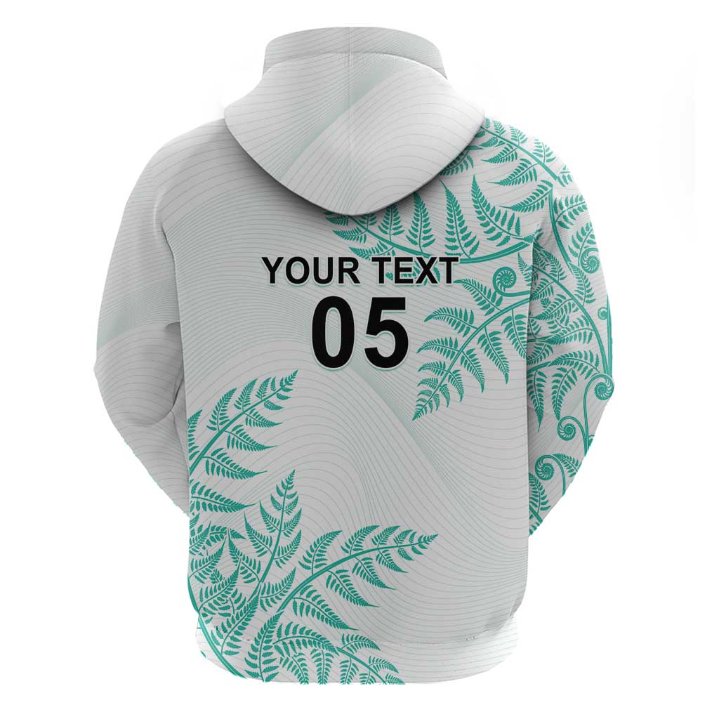 Custom New Zealand Football Hoodie Aotearoa Pride Aqua Version LT05 - Polynesian Pride