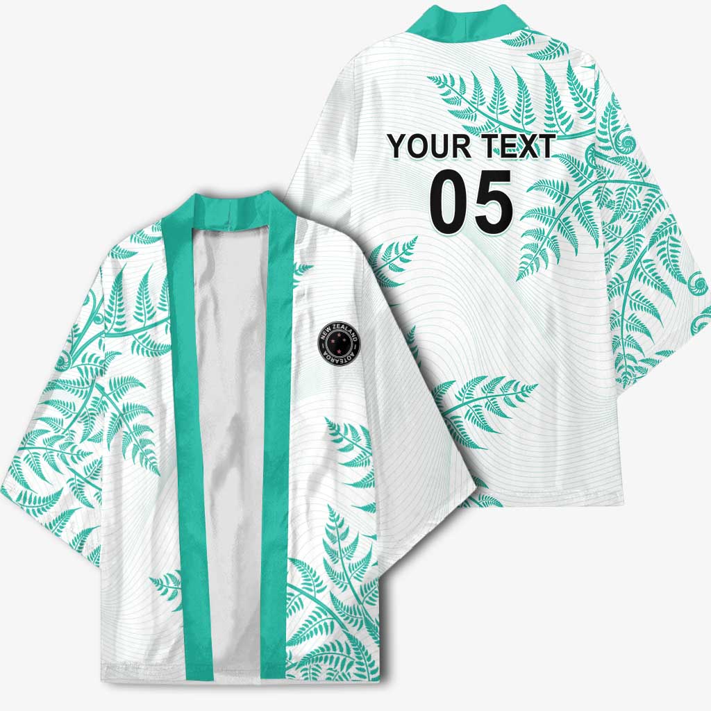 Custom New Zealand Football Kimono Aotearoa Pride Aqua Version LT05 - Polynesian Pride