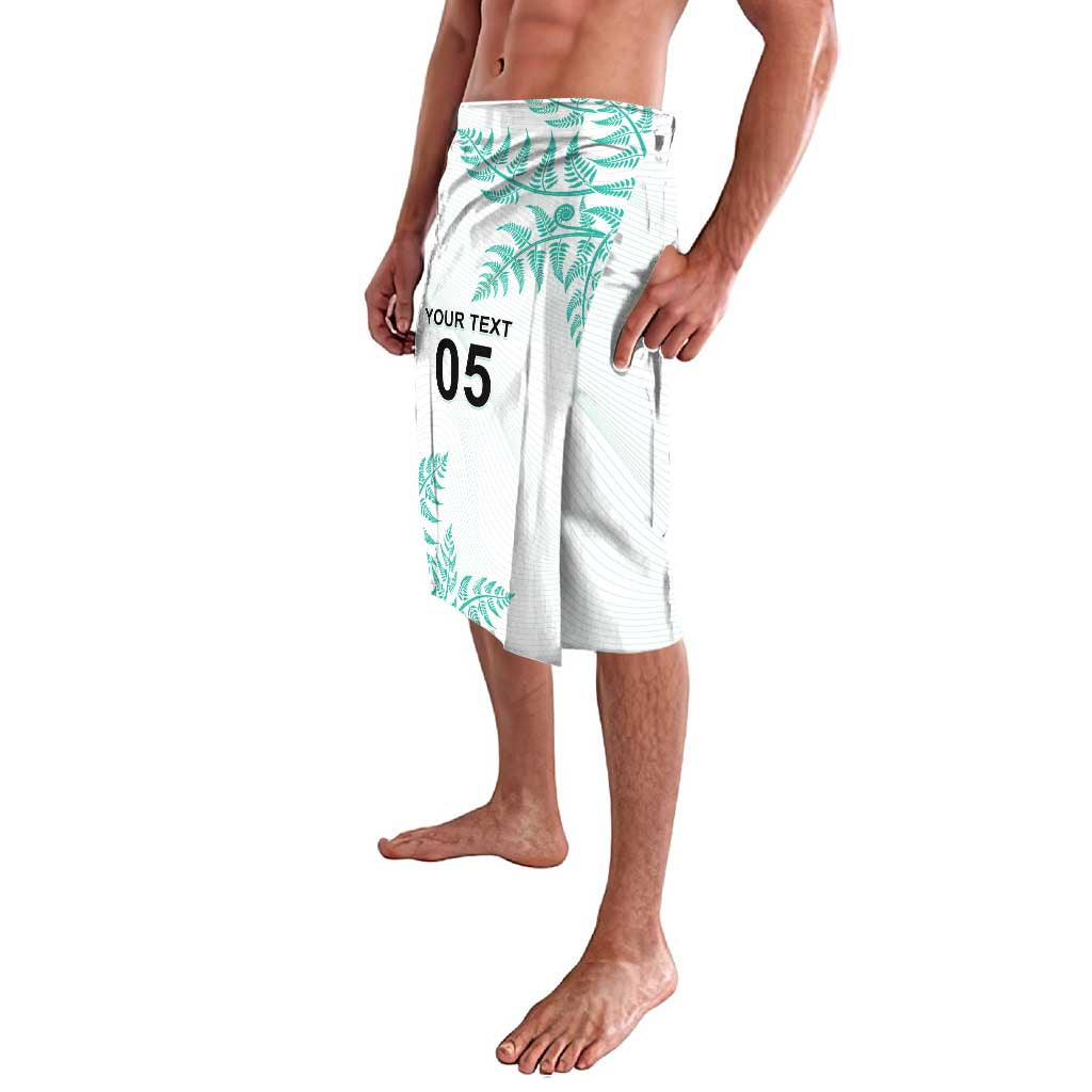 Custom New Zealand Football Lavalava Aotearoa Pride Aqua Version - Polynesian Pride